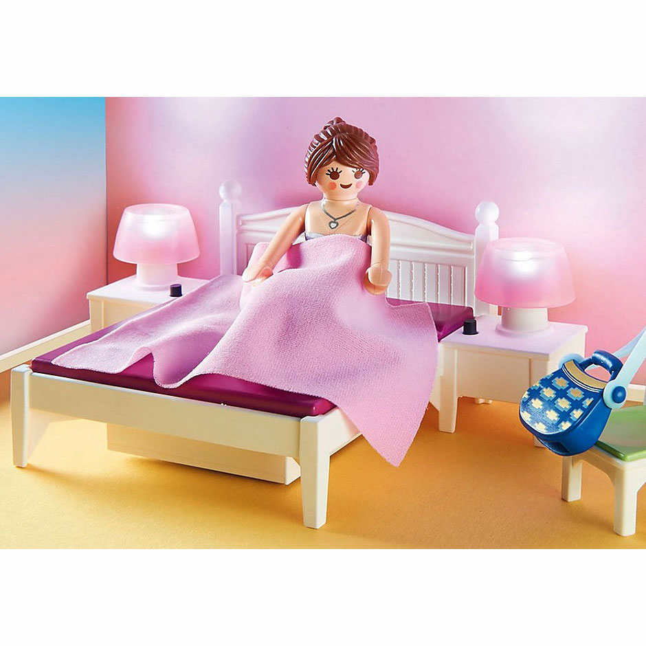 Playmobil Dollhouse Υπνοδωμάτιο με Ατελιέ ραπτικής κουκλόσπιτου 70208