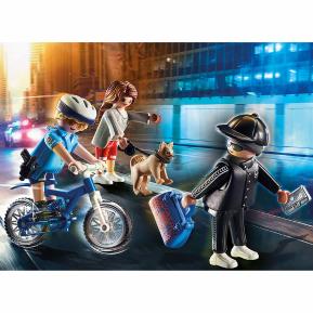 Playmobil Αστυνομικός με ποδήλατο και πορτοφολάς 70573