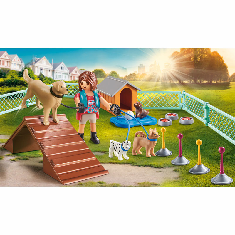 Playmobil City Life Gift Set Εκπαιδεύτρια σκύλων 70676