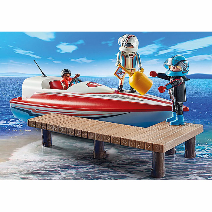 Playmobil Sports & Action Αγωνιστικό ταχύπλοο σκάφος με μοτέρ 70744
