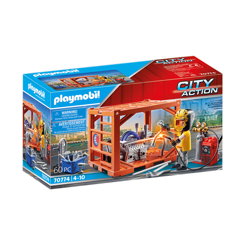 Playmobil Κατασκευαστής Container 70774