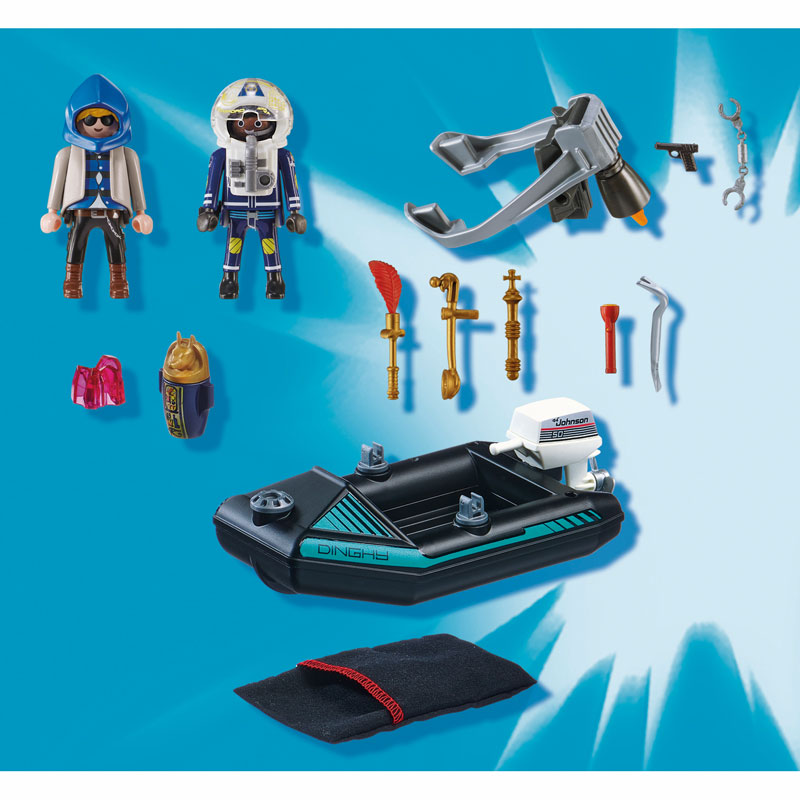 Playmobil Σύλληψη ληστή έργων τέχνης από αστυνομικό jetpack 70782