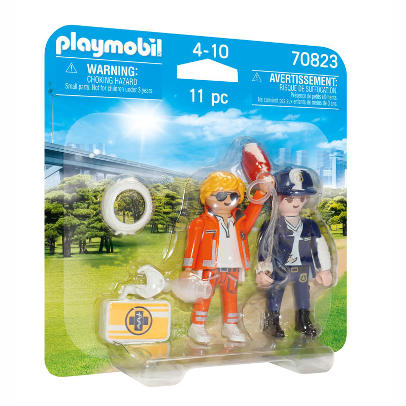 Playmobil DuoPack Διασώστης και Αστυνομικός 70823