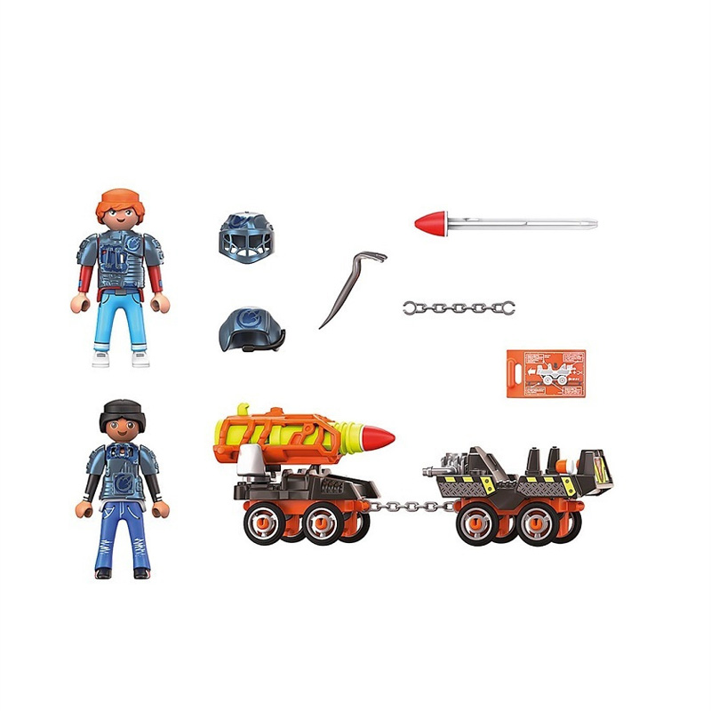 Playmobil Dino Rise Μαχητές με όχημα μεταφοράς πυραύλων 70929
