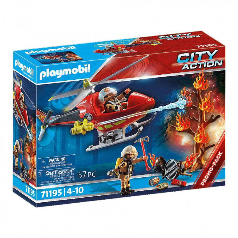 Playmobil City Action Ελικόπτερο Πυροσβεστικής 71195