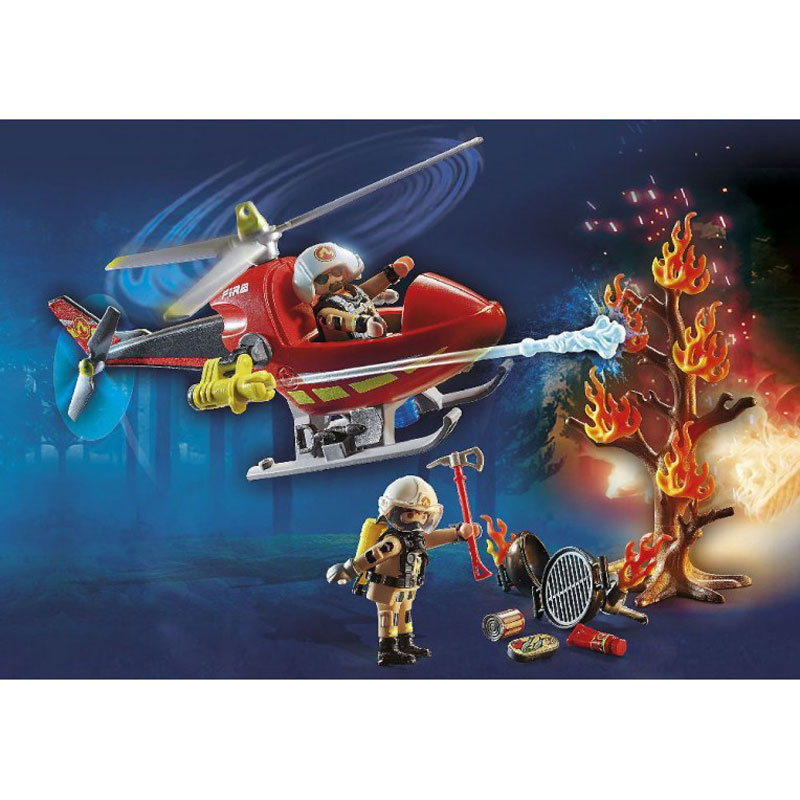 Playmobil City Action Ελικόπτερο Πυροσβεστικής 71195
