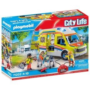 Playmobil City Life Ασθενοφόρο με Διασώστες 71202
