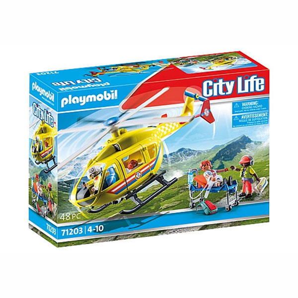 Playmobil City Life Ελικόπτερο Πρώτων Βοηθειών 71203