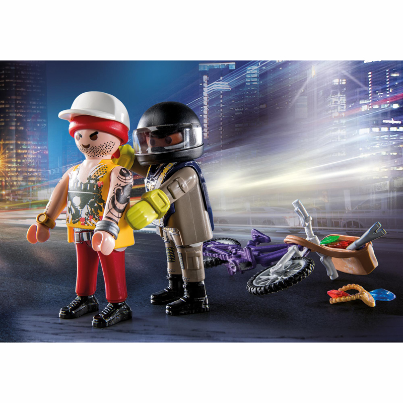 Playmobil Starter Pack Αστυνομική καταδίωξη ληστή κοσμημάτων 71255