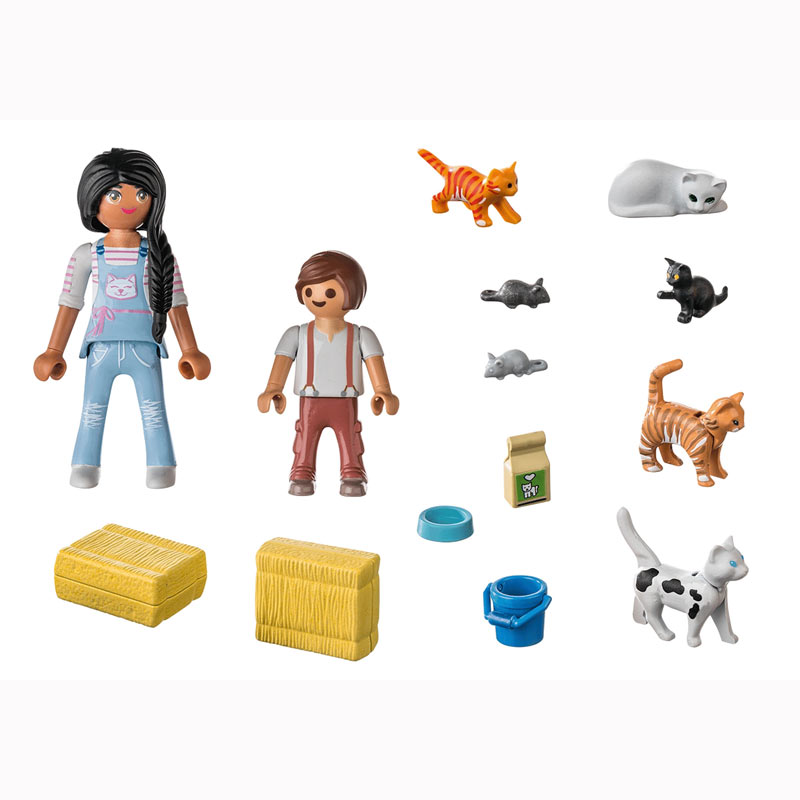 Playmobil Country Οικογένεια με γατούλες 71309