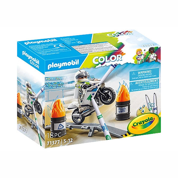 Playmobil Color Μοτοσικλέτα με οδηγό 71377