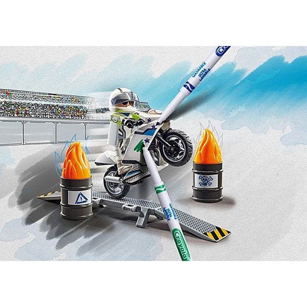 Playmobil Color Μοτοσικλέτα με οδηγό 71377