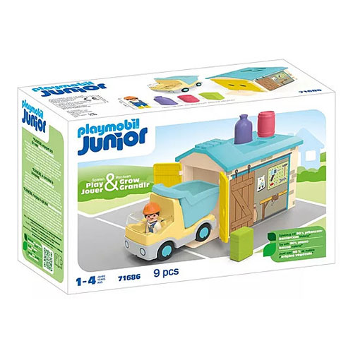 Playmobil Junior Φορτηγό με γκαράζ 71686