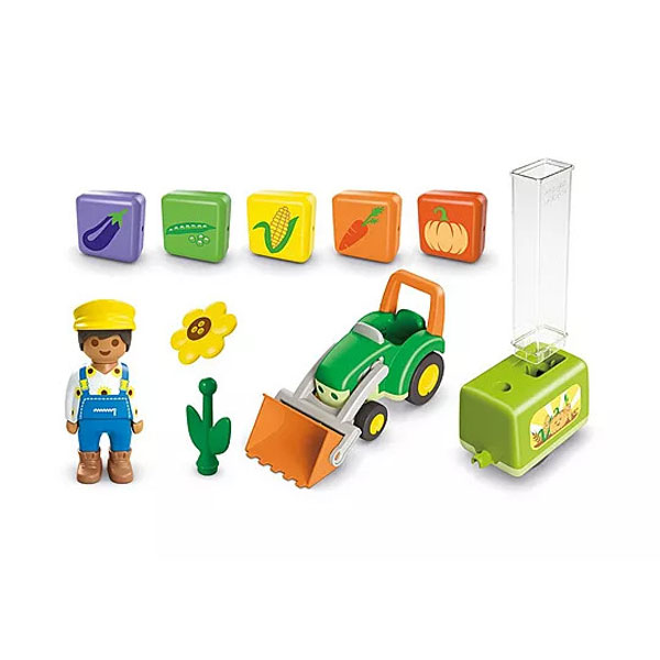 Playmobil Junior Τρακτέρ με λαχανικά 71773