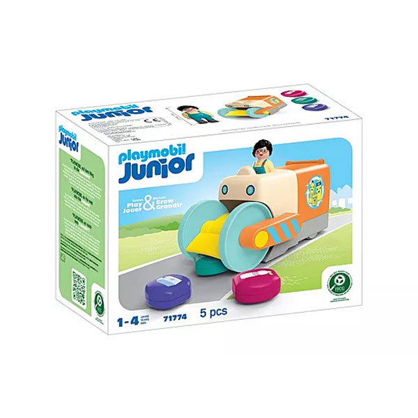 Playmobil Junior Απορριμματοφόρο όχημα 71774