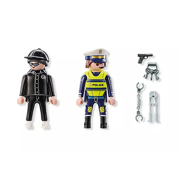 Playmobil Duo Pack Αστυνόμος και διαρρήκτης 71804