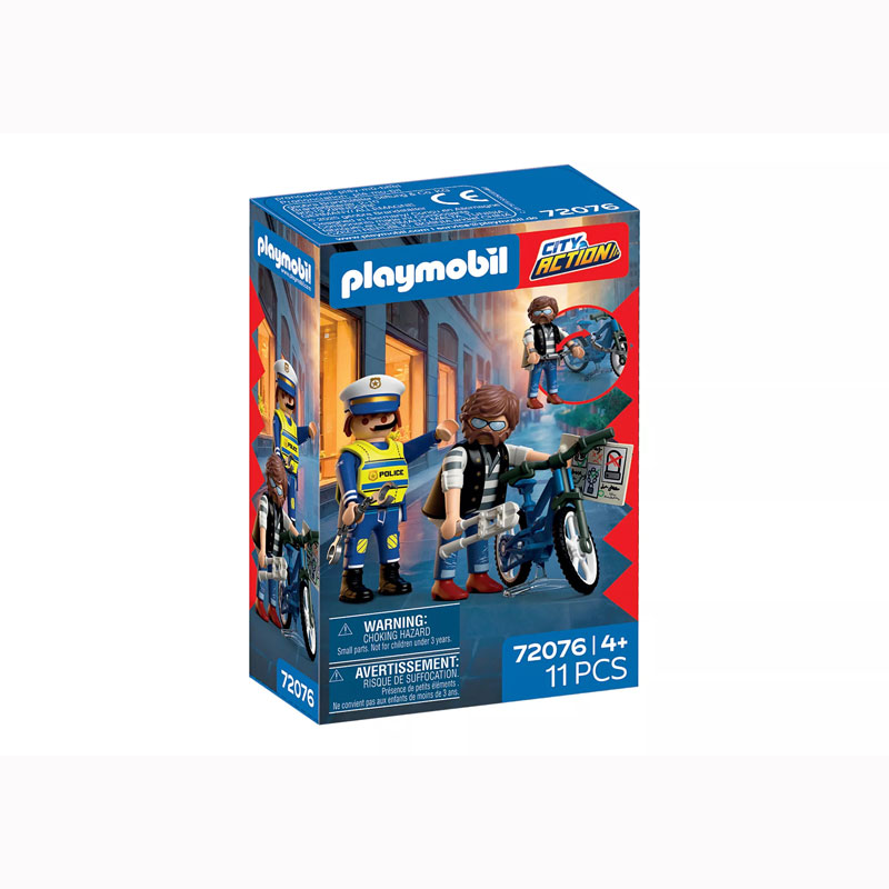 Playmobil City Action - Αστυνομικός και Κλέφτης ποδηλάτων 72076