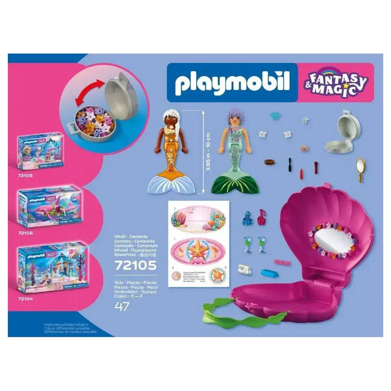 Playmobil Βαλιτσάκι Fantasy & Magic Τσάντα-Κοχύλι Σαλόνι Ομορφιάς 72105