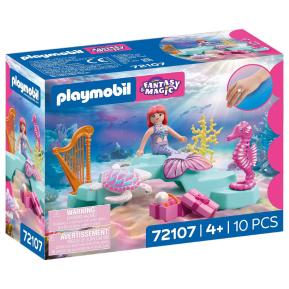 Playmobil Fantasy & Magic Γοργόνα με Άρπα και Δώρο 72107