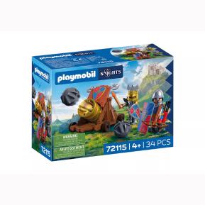 Playmobil Knights Λεοντόκαρδοι Ιππότες με κανόνι 72115