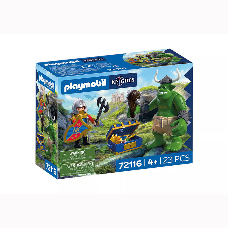 Playmobil Knights Λεοντόκαρδος Ιππότης και Τρολ με θησαυρό 72116