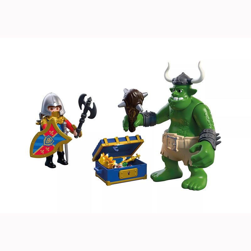 Playmobil Knights Λεοντόκαρδος Ιππότης και Τρολ με θησαυρό 72116