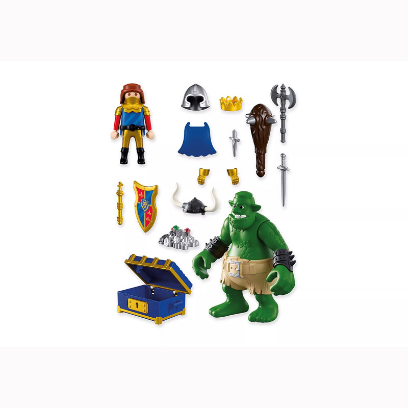 Playmobil Knights Λεοντόκαρδος Ιππότης και Τρολ με θησαυρό 72116
