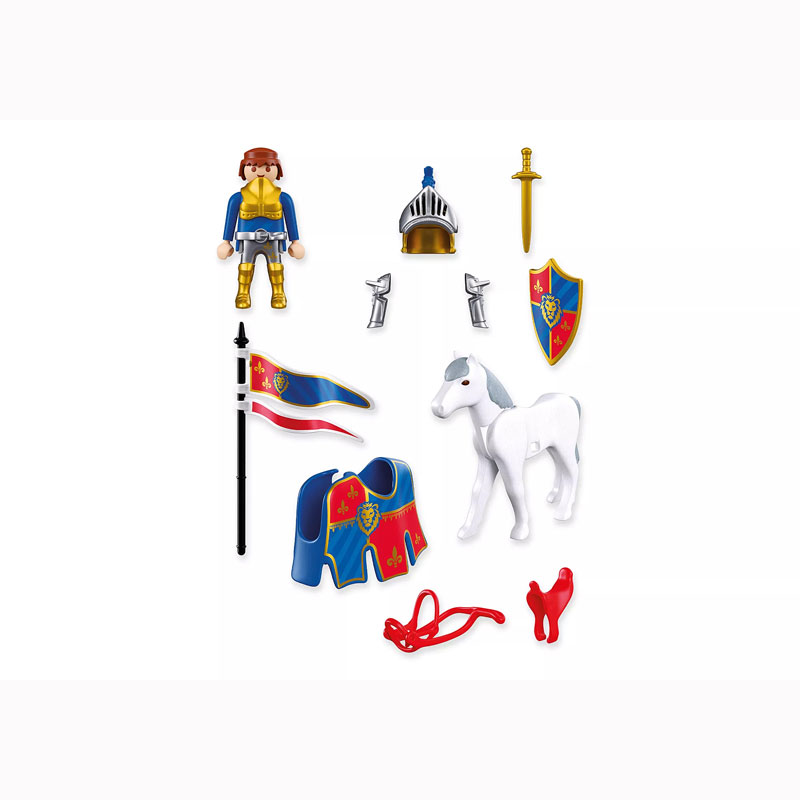 Playmobil Knights Αρχηγός Λεοντόκαρδων Ιπποτών με άλογο 72119