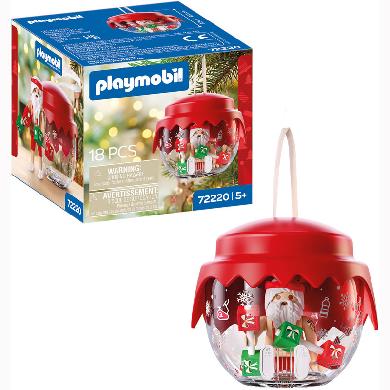 Playmobil Christmas - Χριστουγεννιάτικη Μπάλα Αϊ-Βασίλης Αρσιβαρίστας 72220
