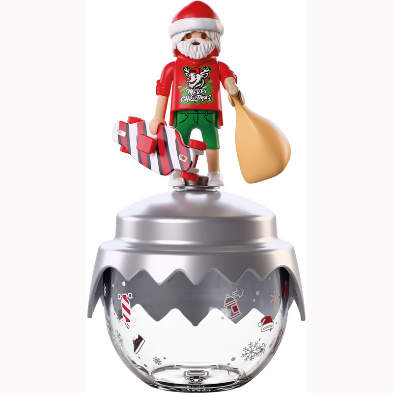 Playmobil Christmas - Χριστουγεννιάτικη Μπάλα Αϊ-Βασίλης Σκέϊτερ 72221