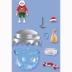 Playmobil Christmas - Χριστουγεννιάτικη Μπάλα Αϊ-Βασίλης Σκέϊτερ 72221