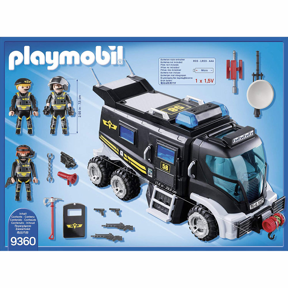 Playmobil City Action Θωρακισμένο Όχημα Ειδικών Αποστολών 9360