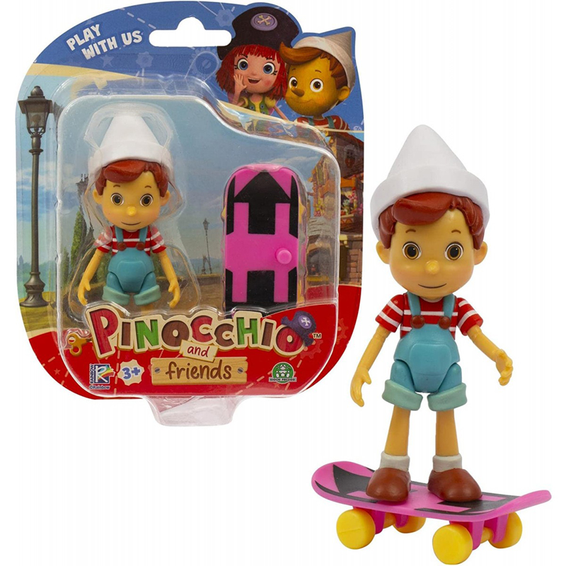 Giochi Preziosi Pinocchio and Friends Φιγούρα Πινόκιο με πατίνι 10cm