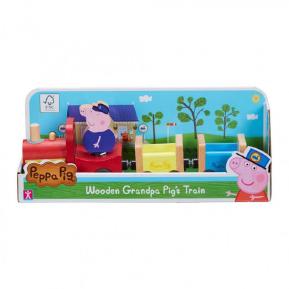 Giochi Preziosi Peppa Pig Το Ξύλινο Τρένο του Παππού Γουρουνάκι PPC65000