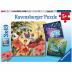 Ravensburger Παζλ 3x49 τεμ. Μαγικός Κόσμος 05181