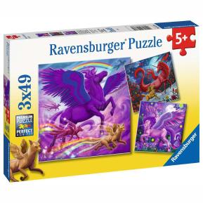 Ravensburger Παζλ 3x49 τεμ. Μαγικά Πλάσματα