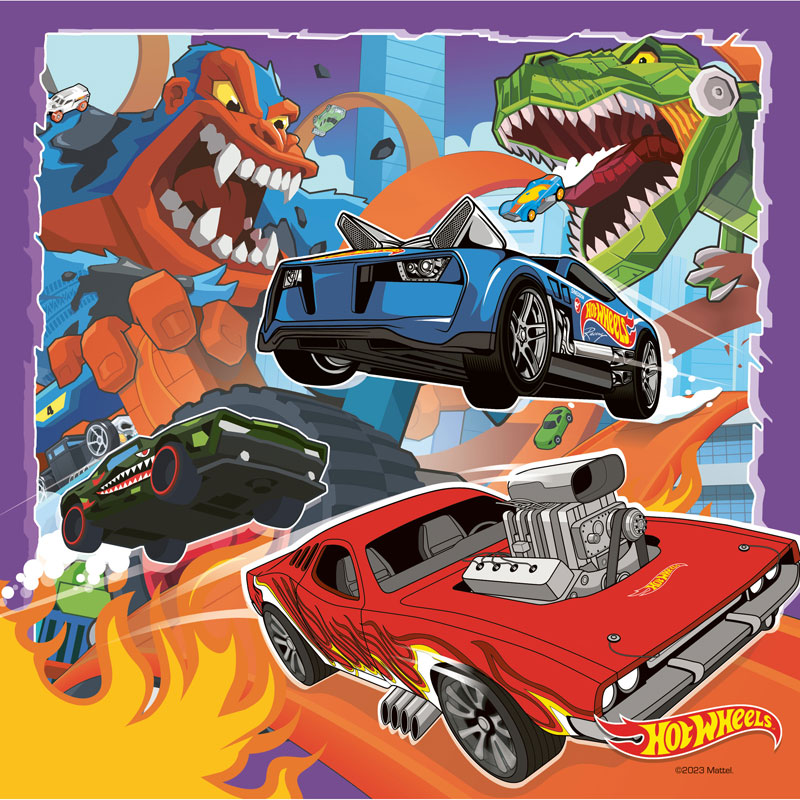 Ravensburger 3X49 τμχ Hot Wheels 05722