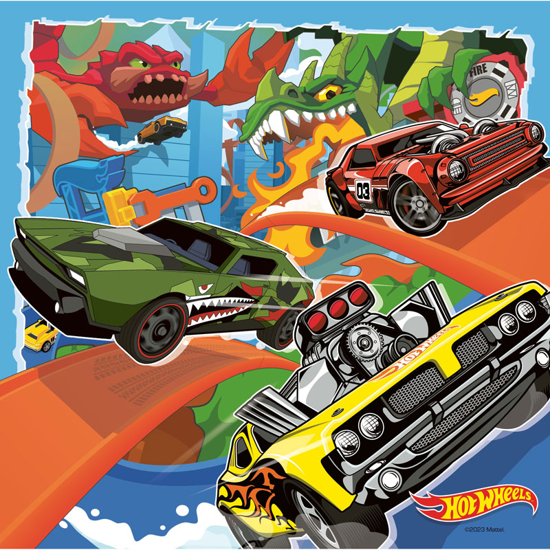 Ravensburger 3X49 τμχ Hot Wheels 05722