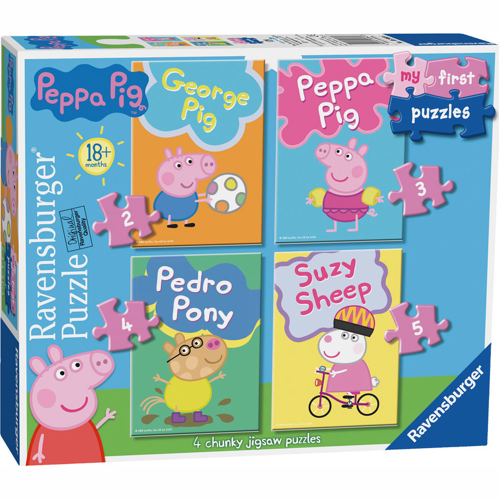 Ravensburger Τα Πρώτα μου Παζλ 2/3/4/5 τμχ Peppa Pig