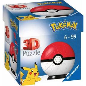 Ravensburger 3D Παζλ Μπάλα 55 τμχ Pokémon Pokeball 11256