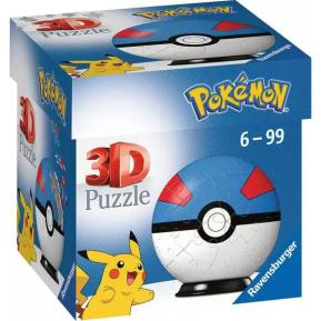 Ravensburger 3D Παζλ Μπάλα 55 τμχ Pokémon Great Ball 11265