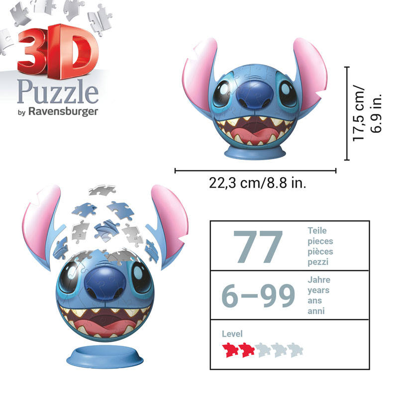 Ravensburger Παζλ 3D Stitch 72Τμχ 11574