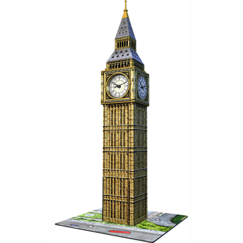 Ravensburger 3D Puzzle Big Ben Με Πραγματικό Ρολόι 12586