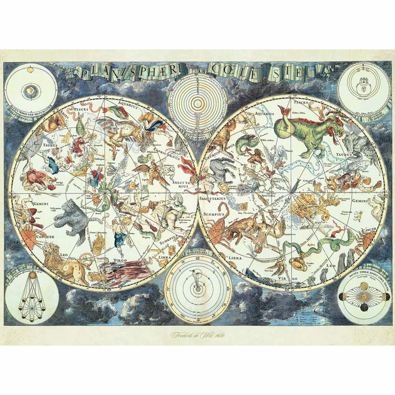 Ravensburger Puzzle 1500 τμx Ζωδιακός Χάρτης 16003