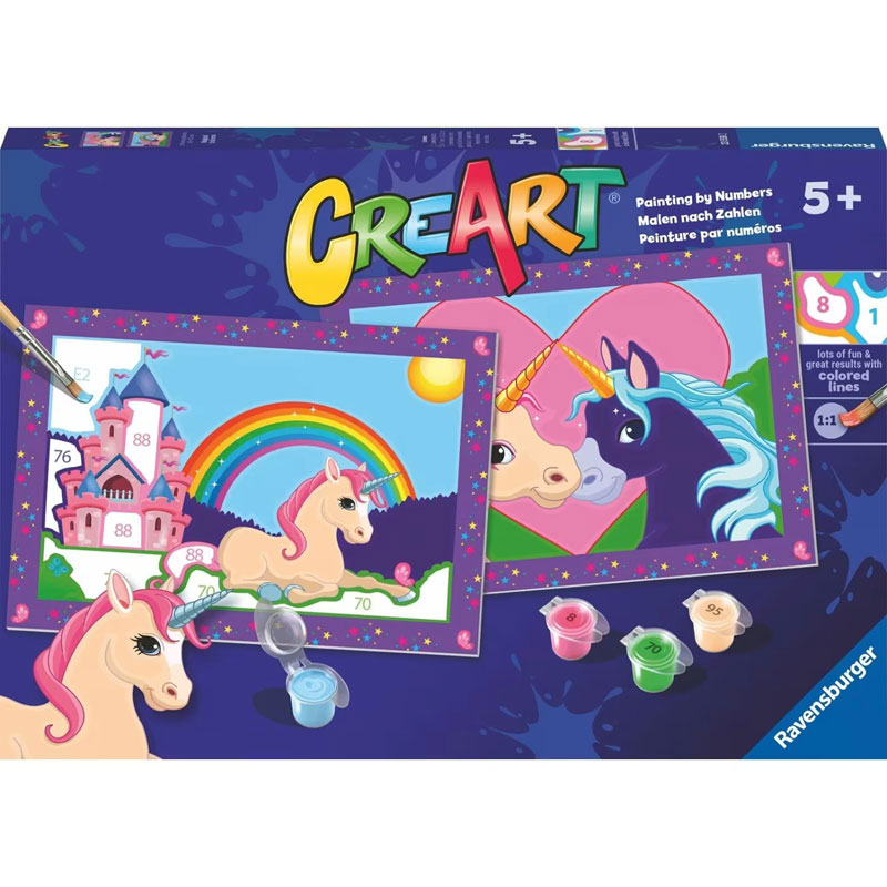 Ravensburger Παιχνίδι Κατασκευής CreArt Junior Μονόκεροι 23558