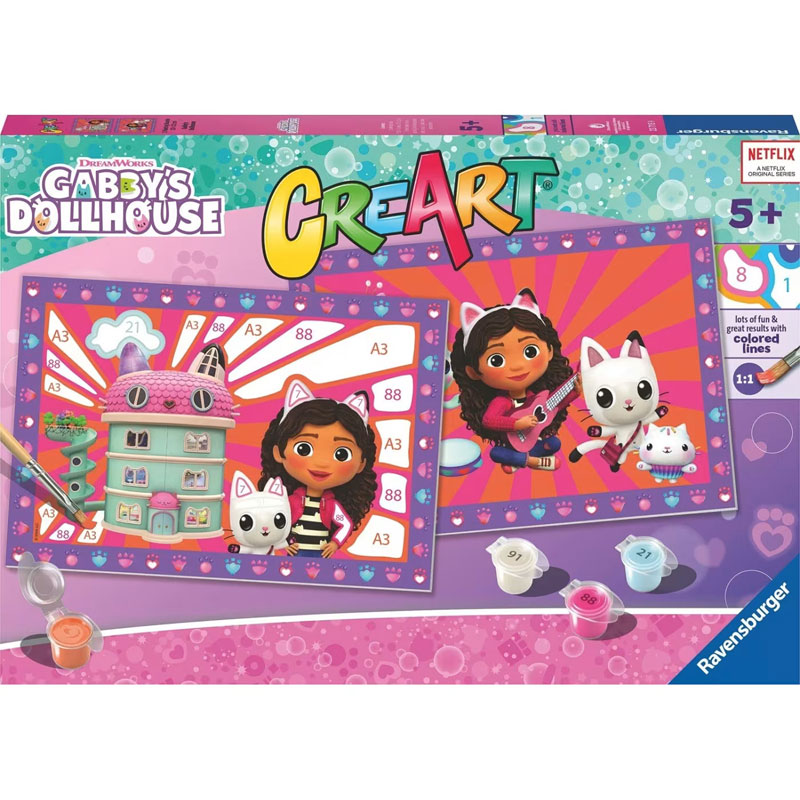 Ravensburger Παιχνίδι Κατασκευής CreArt Junior Gabbys Dollhouse 23715