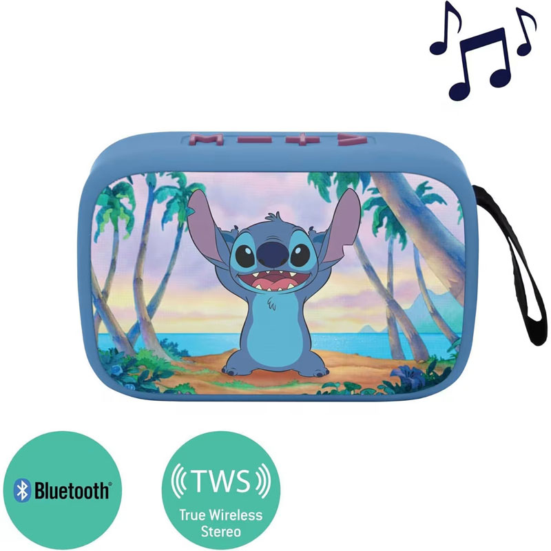 Lexibook Φορητό Ηχείο Bluetooth με Ραδιόφωνο Stitch BT018D