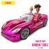 Real Fun Barbie Τηλεκατευθυνόμενο R/C Όχημα Dream Car 2.4GHz Ροζ Χρώμιο M63619