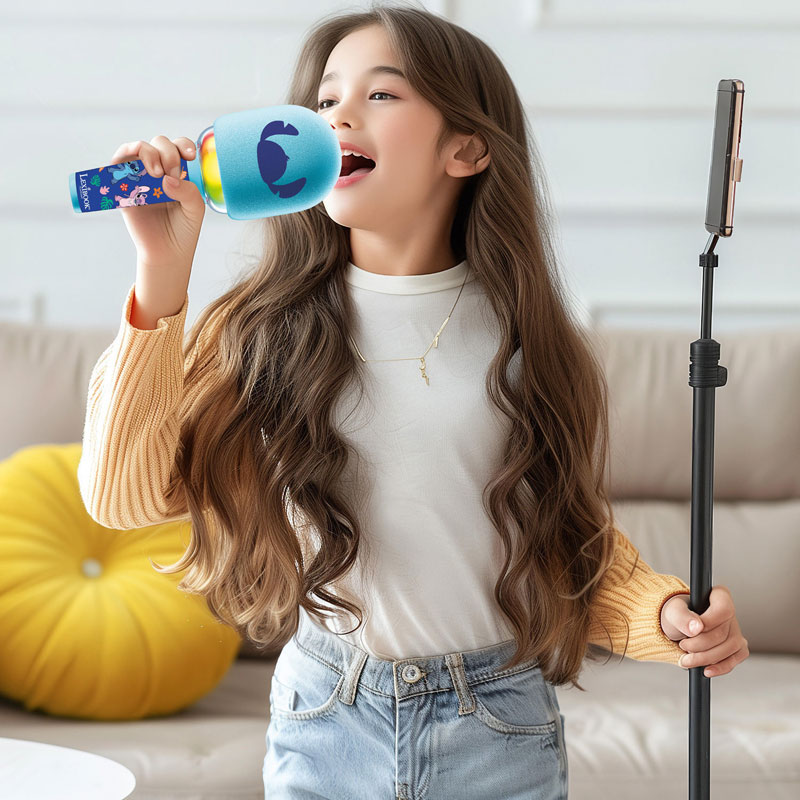 Lexibook Stitch Bluetooth / Wireless Karaoke Μικρόφωνο με Φώτα & Ήχους MIC280D