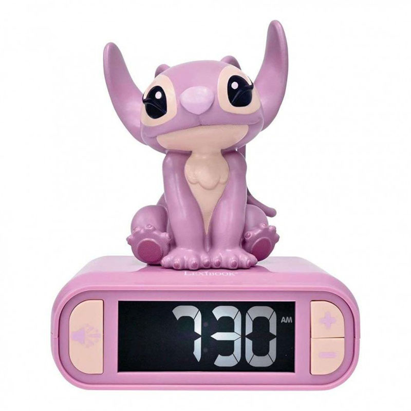 Lexibook Digital Alarm Clock with 3D Angel Night Light & Sound Effects RL800D1